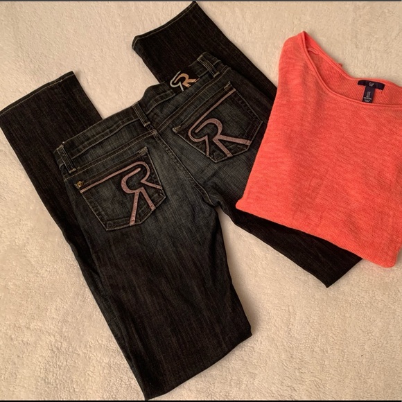 Rock & Republic Denim - Trending❤️‍🔥Rock & Republic Carbon Straight Leg Jeans with Copper Accents